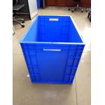 Virgin Polyethylene Blue 600*400 mm Euro Stacking Containers With Loading Capacity 40kg