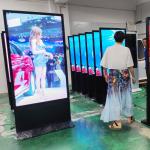 55 inch indoor lcd panel 85 inch lcd screen 100 inch touch screen HD display android totem advertisement digital signage for sale