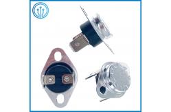 China 6.3mm Vertical Bimetal Thermostat Switch 10A 250V 60 Degree NC Manual Reset supplier