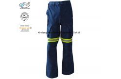China Safety Protective Fire Resistant Pants / Insulated Fr Pants Denim With Reflective Tape supplier