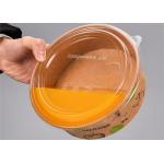 Disposable Kraft Paper Cup Food Packaging Container With Lid Flexo Printing