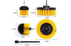 China Yellow 5 Piece Power Scrubber Cleaning Kit With PP Bristle supplier