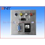 Compact Media Hub / Multimedia Socket Plate For High Class Hotel for sale