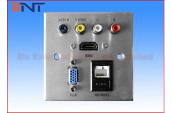 China Compact Media Hub / Multimedia Socket Plate For High Class Hotel supplier