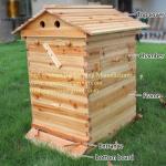 7 Frames Automatic Honey Self Flow Beehive Wooden Langstroth Bee Hive for sale