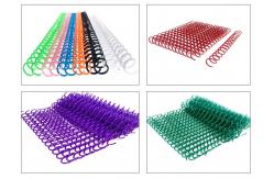 China Electroplating 6mm Pitch Metal Coil Binding Spines For Wall Calendars supplier
