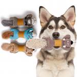 Brown Indestructible Plush Dog Toy For Aggressive Chewers Over 7-15 Years for sale