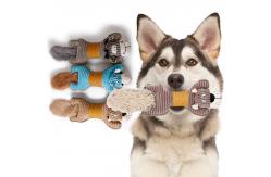 China Brown Indestructible Plush Dog Toy For Aggressive Chewers Over 7-15 Years supplier