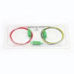 SC APC 1X2 Fiber Optic FBT Coupler , 1550nm Triple Window Coupler for sale