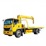 HOMAN 4*2 Wrecker With  5tons Crane   Crane Truck Mounted   Traffic clear Tow Truck  With Crane for sale