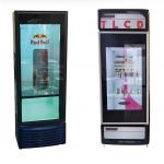 Supermarket Transparent Lcd Screen For Cold Drink Frigerator Display for sale