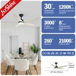 LED 5 Blade Ceiling Fan , Living Room Quiet High Speed DC Ceiling Fan