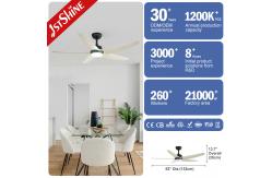 China LED 5 Blade Ceiling Fan , Living Room Quiet High Speed DC Ceiling Fan supplier