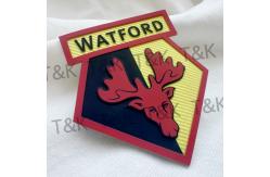 China Silk Screen Printed Label Heat Transfer Patches Silicone For Garment supplier