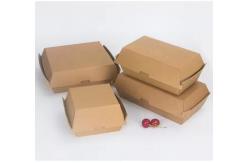 China Takeaway Lunch Box Custom for Recyclable Paper Cardboard Hamburger Packaging supplier