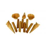 Small Unbonded Golden Ice Cream Cone Oven Cone Machine With One Year Warranty