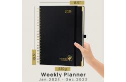 China Wirebound Executive Planner 2023 , Weekly Schedule Custom Monthly Planner supplier