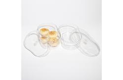 China Custom Food Grade Transparent Gift Box U Shape PET Cupcake Packaging Boxes supplier