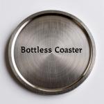 Antique Silver Brushed Bottle Coaster Elegant Protection For Bottles for sale