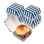 Burger Box Kraft Corrugated Cardboard Biodegradable Customized Fast Food Box for sale
