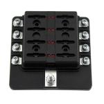 32V Blade Fuse Blocks 8 Way PBT Fuse Holder With Indicator Light