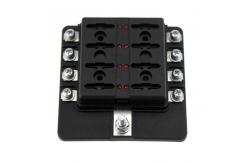 China 32V Blade Fuse Blocks 8 Way PBT Fuse Holder With Indicator Light supplier