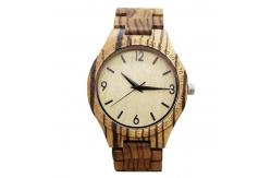 China Fashion Zebra custom  wood watch private label , quartz wood watch with fair price supplier