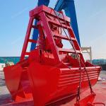 Clamshell Wireless Remote Control Grabber 12 Cubic For Unloading Bulk Cargo