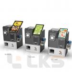10.1 inch Dual Screen Self Check Out Kiosk Cash Coin Handling Machine