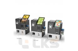 China 10.1 inch Dual Screen Self Check Out Kiosk Cash Coin Handling Machine supplier