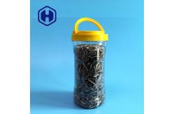 China Nuts Kernels Oval Bpa Free Plastic Food Packaging Jar 1150ml With Lid Handle supplier