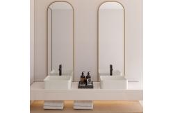 China Square Shape Concrete Wash Basin With Center Drain Location In Functional Design supplier