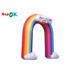 Colorful Oxford Cloth 210D Inflatable Rainbow Arch for sale