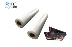 China Waterproof White Inkjet Cotton Canvas Roll Matte 410gsm For Pigment / Dye Ink supplier