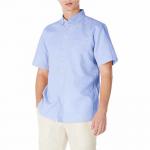 cuffed sleeves Men'S Cotton Linen Loose Shirts lightweight summer shirts With Chest Pocket for sale