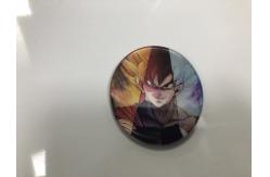 China 5.8*5.8*Cm 3D Lenticular Badge Anime ONE PIECE DBZ Naruto supplier
