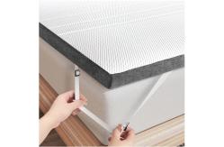 China 4 Inch Egg Crate Infused And Charcoal Memory Foam Topper Double Layer supplier