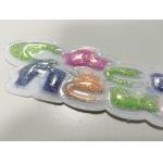 Sustainable Custom Sparkling Pink Yellow TPU Patch Puffy Labels Customized For Clothing