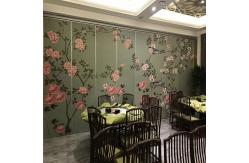 China Office Separation Sliding Folding Partition , Soundproof Accordion Movable Partition Wall supplier