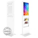 Indoor Android Kiosk Digital Signage LCD Monitor Advertising 22 Inches With Newspaper Shelf for sale