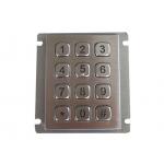 Industrial Vandal Resistant Keypad Panel Mount Numeric Backlit 12 Keys IP67 Waterproof