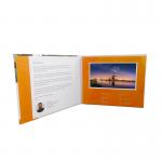 CMYK printing Soft Cover LCD Video Brochure LCD Book Video Folder for Business Gifts for sale