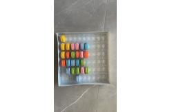 China Macaron 60 Transparent Macaron Tray Packaging Handmade Box  Chocolate Packaging supplier