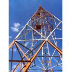 Q235 Galvanized Angle Steel Mobile Cell Tower 4 Legs Radio TV Broadcasting Equipment for sale