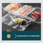 Kitchen 0.1mm Vacuum Sealer Rolls , 0.09mm Food Saver Vacuum Sealer Bags Rolls for sale