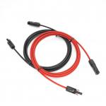 Durable Solar Power Extension Cable With MC4 Connector Type And Tinned Copper Conductor for sale