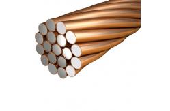China Bare Copper Clad Aluminum Stranded Wire For Electrical Conductor supplier