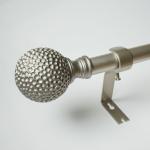 300MM Length Iron Pipe Style Curtain Rods Resin Finials for sale