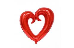 China 18 Inch Heart Shaped Aluminium Foil Helium Balloons for Birthday Wedding Party supplier