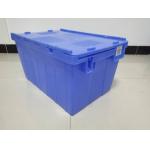 Customized Logo Printing Plastic Attached Lid Containers / PP Tote Boxes